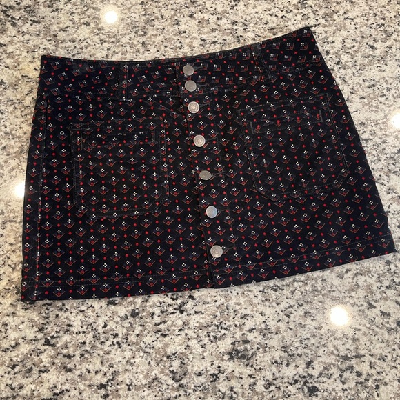 Free People Joanie Printed Cord Skirt - Picture 2 of 4